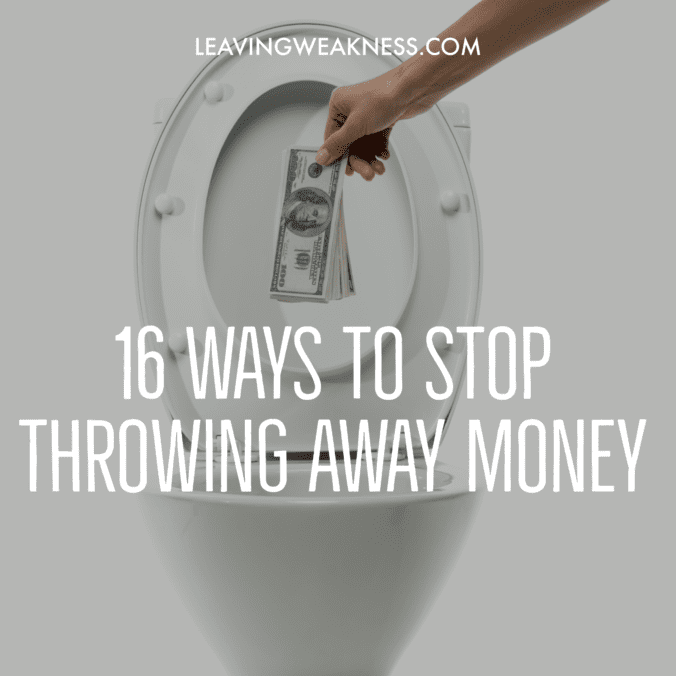 How to stop wasting money